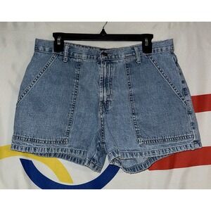 LEI Women's High Waist Denim Shorts - Blue